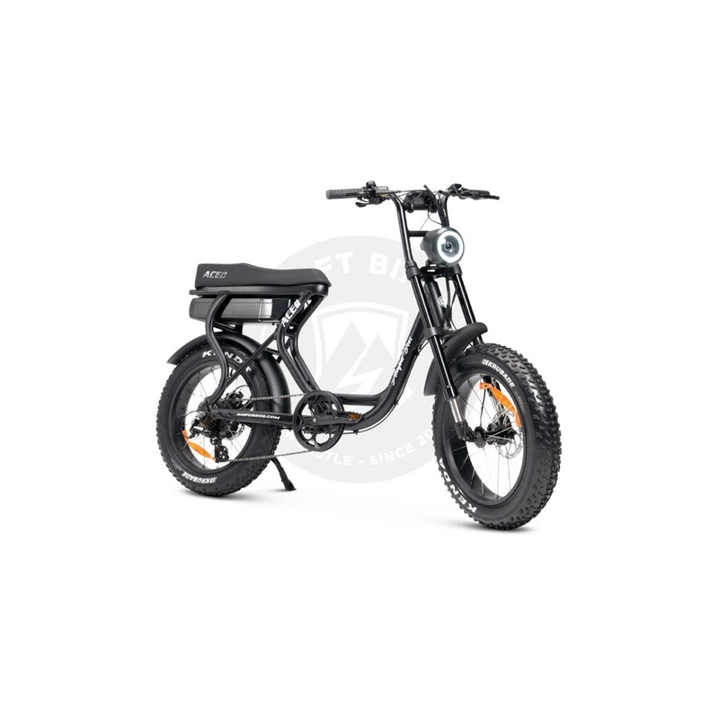 AMPD Bros Ace-S Plus+ Gen 4 Fat Tyre Step Thru Electric Bike HOT PINK