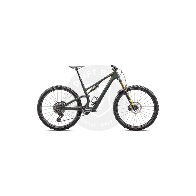Specialized STUMPJUMPER 15 PRO Mountain Bike SATIN GREEN TINT/GUNMETAL/SATIN METALLIC SULPHUR S2 29/27.5