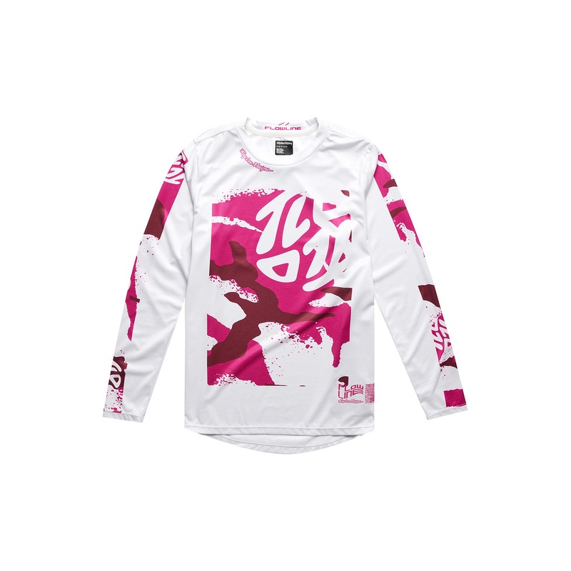 Troy Lee Designs 2024 Flowline Confinded Long Sleeve Youth Jersey MIST Y-XSMALL