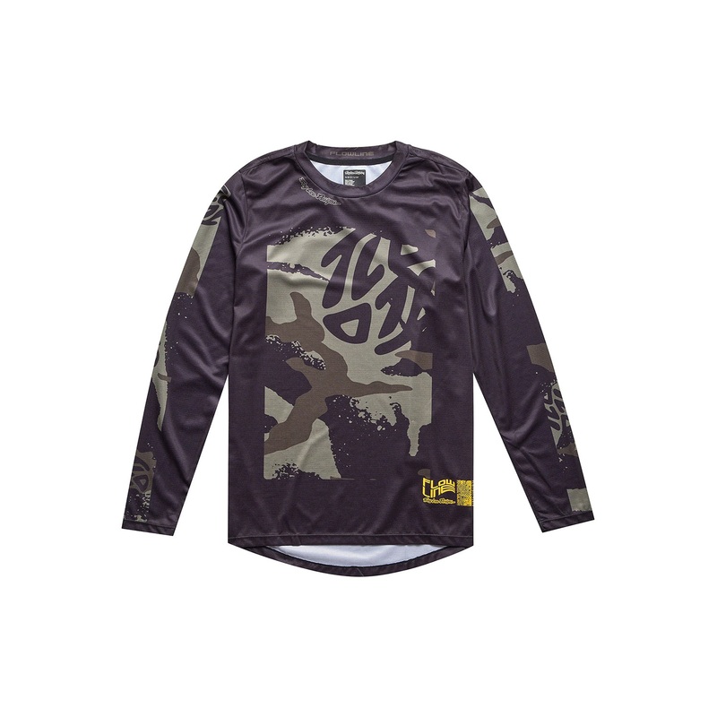 Troy Lee Designs 2024 Flowline Confined Long Sleeve Jersey BLACK SMALL