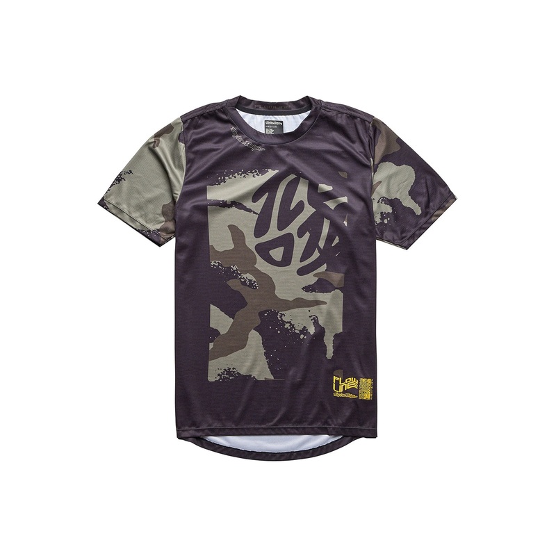 Troy Lee Designs 2024 Flowline Confined Short Sleeve Jersey BLACK SMALL