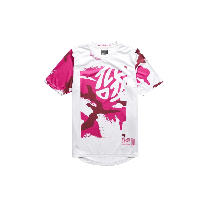 Troy Lee Designs 2024 Flowline Confined Short Sleeve Youth Jersey MIST Y-XSMALL