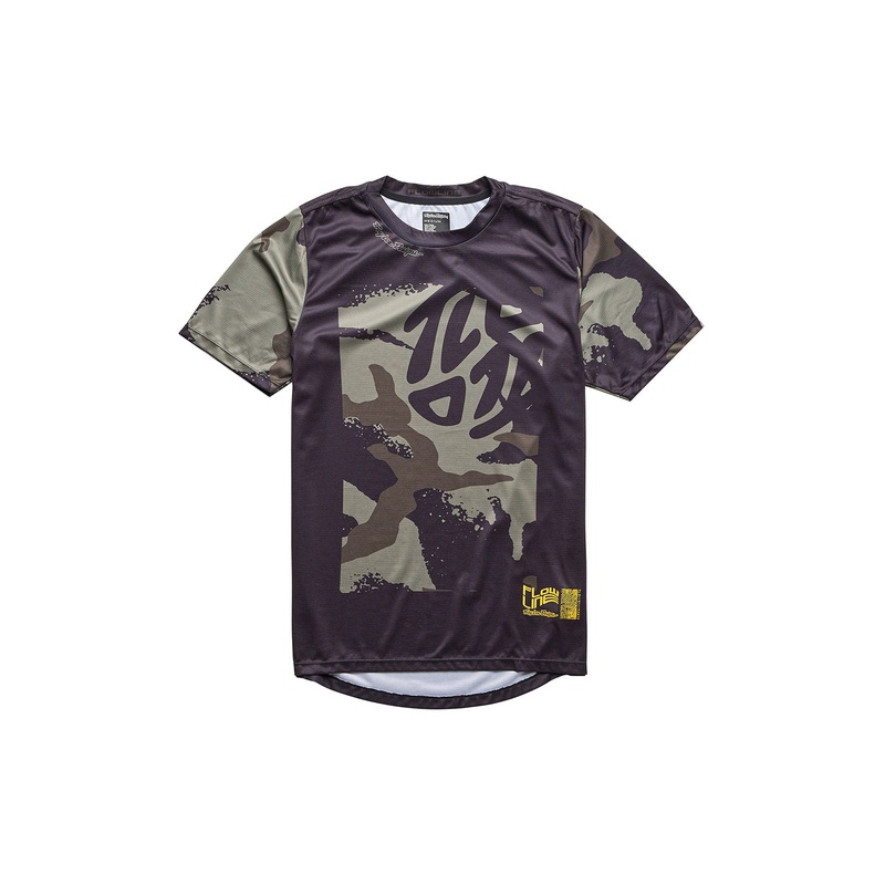Troy Lee Designs 2024 Flowline Confined Youth Short Sleeve Jersey CONFINED BLACK Y-XSMALL