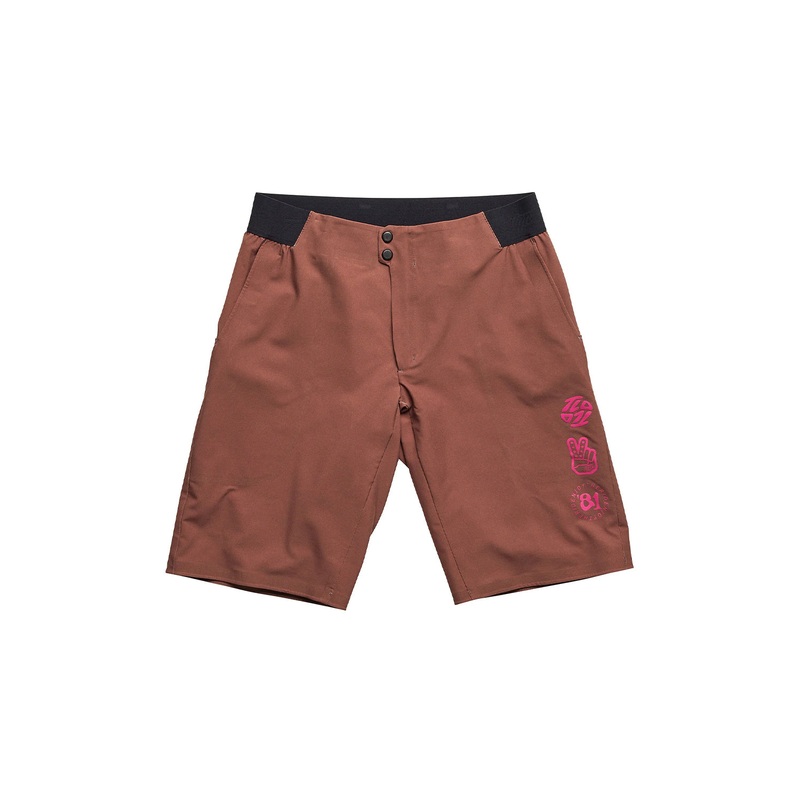 Troy Lee Designs 2024 Flowline Superlyte Shorts MONO CHARCOAL 30
