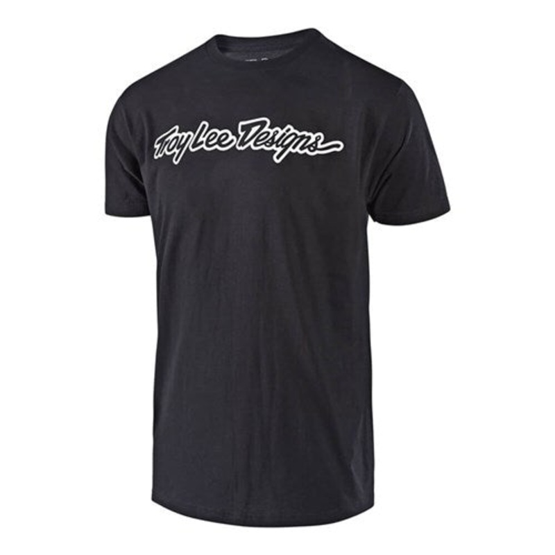 Troy Lee Designs 2024 Signature T-Shirt BLACK SMALL
