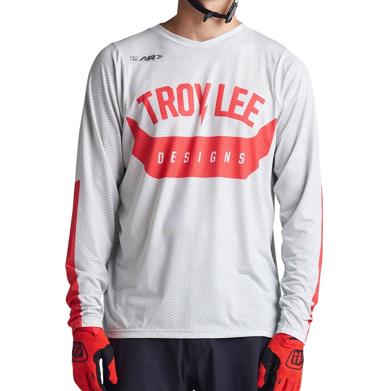 Troy Lee Designs 2024 Skyline Air Long Sleeve Jersey MONO BLACK SMALL