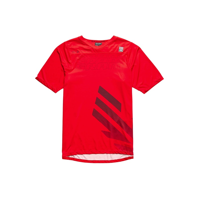 Troy Lee Designs 2024 Skyline Short Sleeve SRAM Eagle One Jersey FIERY RED SMALL