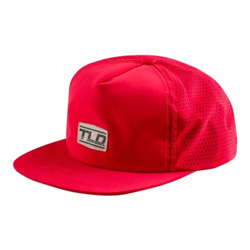 Troy Lee Designs 2024 Speed Patch Unconstructed Snapback POPPY RED
