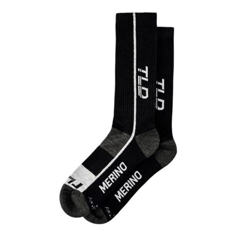 Troy Lee Designs Chill Merino Wool Socks SOCK MONO BLACK SML/MED (5-9)