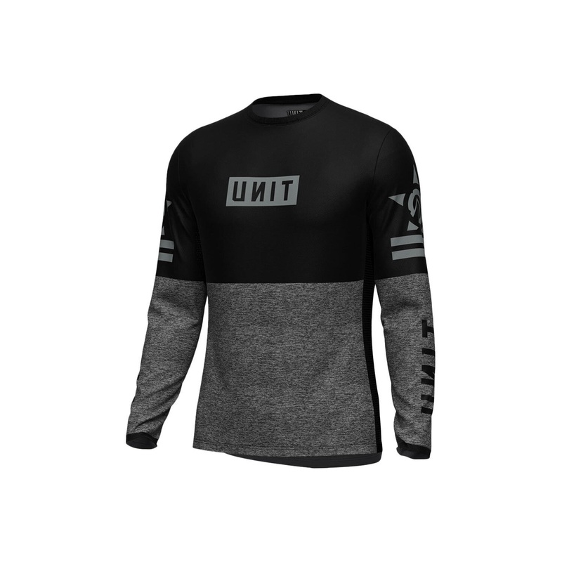UNIT 2023 RG Long Sleeve MTB Jersey DUAL BLACK SMALL