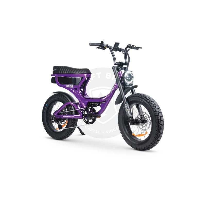 AMPD BROS Ace-X Plus Pro S4 Dual Suspension Fat Tyre Electric Bike MIDNIGHT BLACK