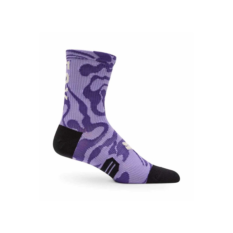 FOX RACING 2025 6″ Ranger Frequency Socks BLACK XSM/SML