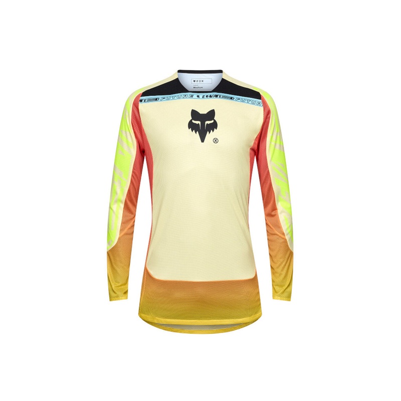 FOX RACING 2025 Flexair Long Sleeve Elevated Jersey LEMONADE LARGE