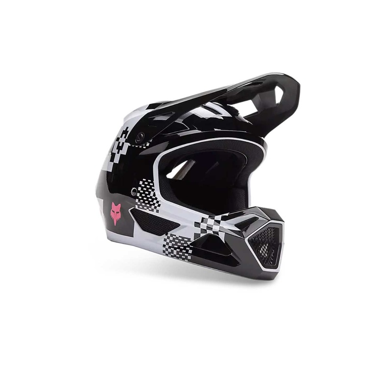 FOX RACING 2025 Rampage MTB Helmet DIGI IMAGE BLACK/WHITE SMALL