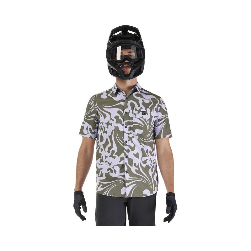 FOX RACING 2025 Ranger Short Sleeve Woven Jersey MILITARY SMALL
