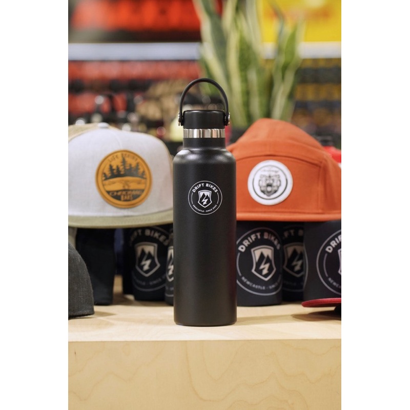 Hydro Flask X Drift Bikes 21oz (621ml) Standard Mouth Drink Bottle Black