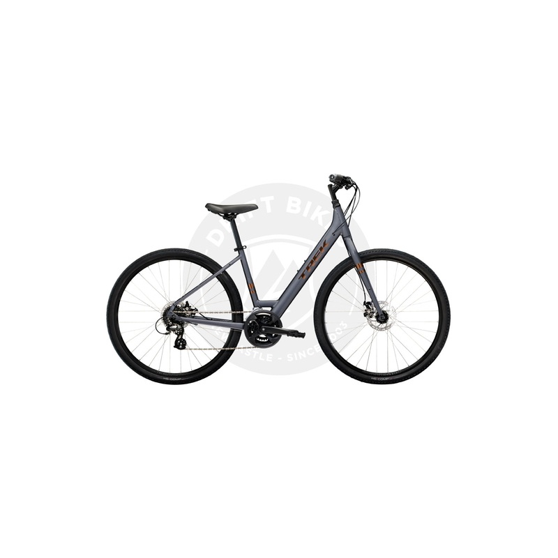 TREK 2023 Verve 1 Disc Lowstep Bike GALACTIC GREY SMALL
