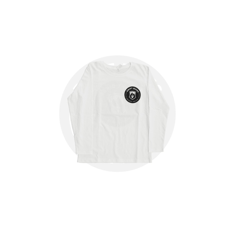 DRIFT FULL CIRCLE SHIRT LONG SLEEVE WHITE LARGE