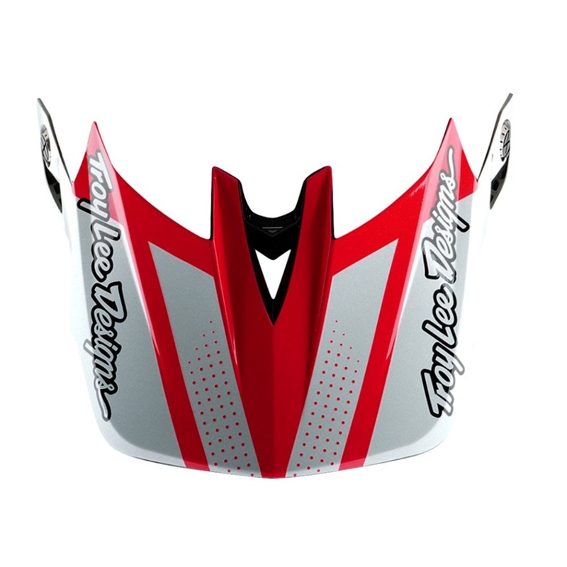 TROY LEE DESIGNS 2025.2 D4 REPLACEMENT VISOR DRIP WHITE OSFA