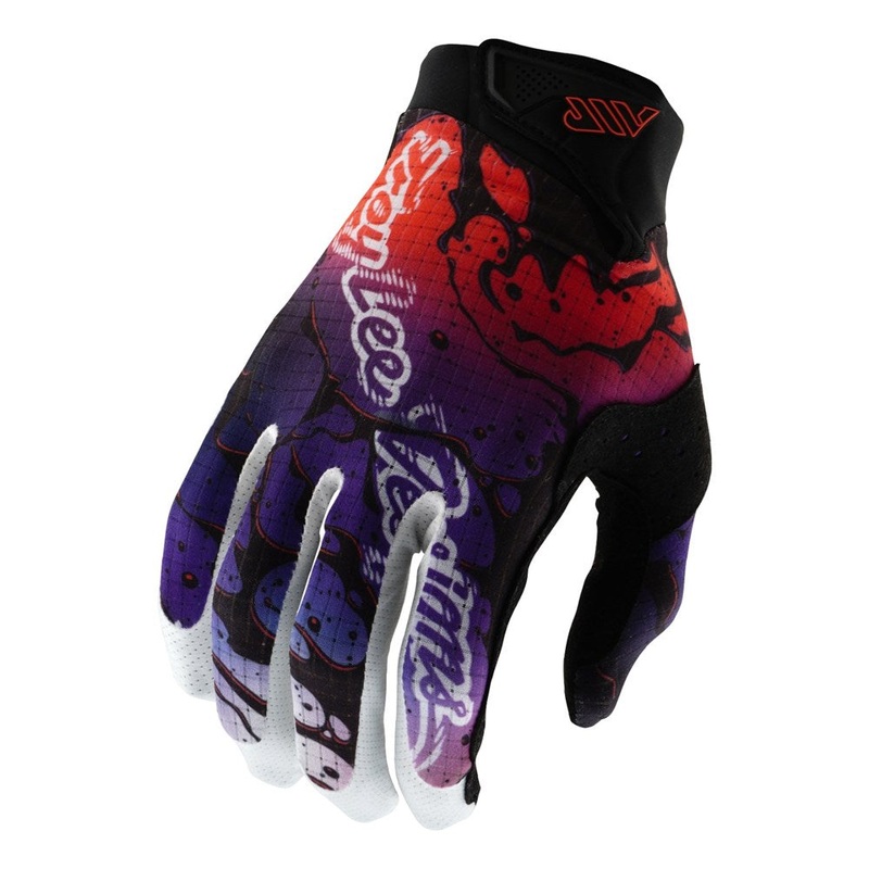 TROY LEE DESIGNS 2025 AIR MTB GLOVES DRIP BLACK/PURPLE SMALL