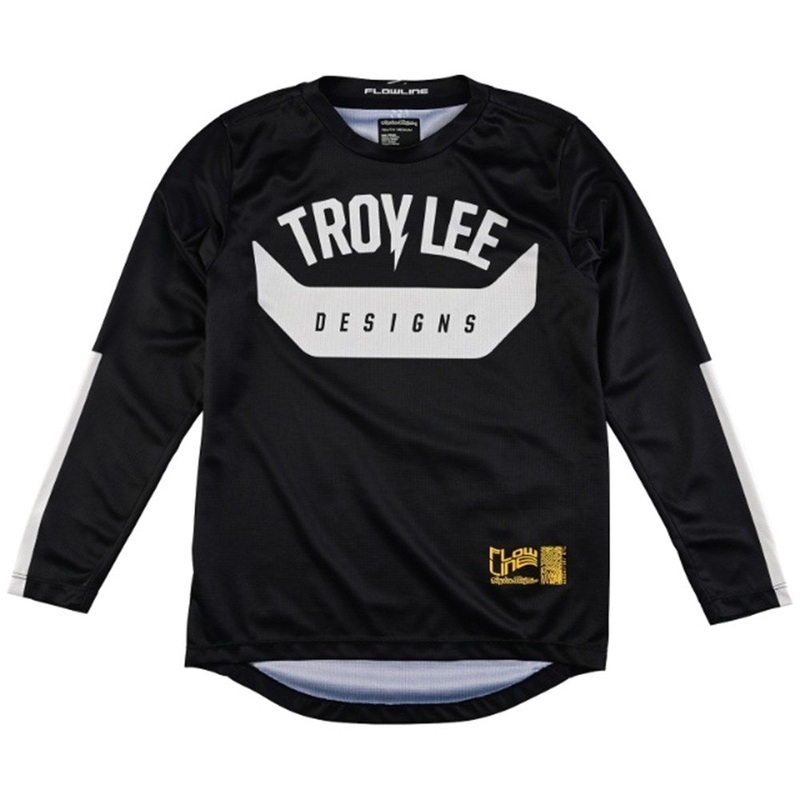 TROY LEE DESIGNS 2025 FLOWLINE L/S YOUTH AIRCORE BLACK Y-XSMALL