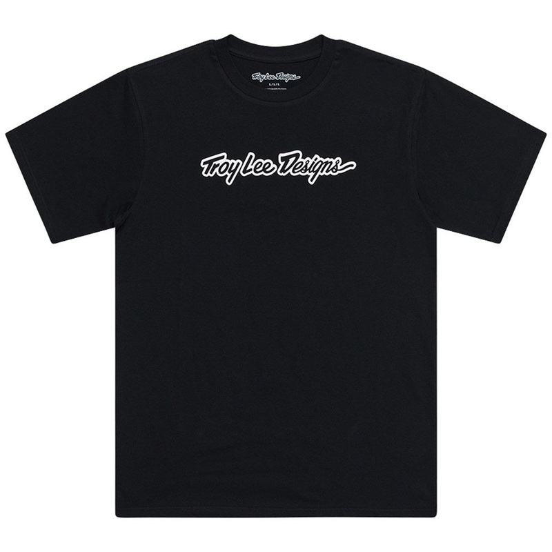 TROY LEE DESIGNS 2025 SIGNATURE S/S TEE BLACK SMALL