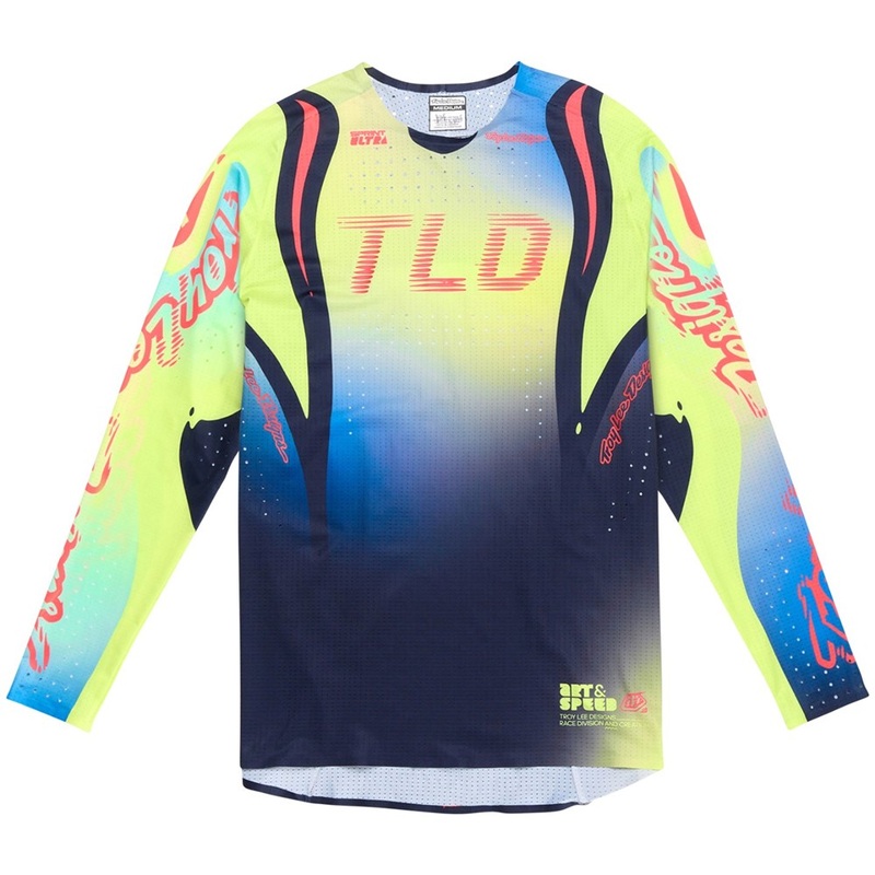 TROY LEE DESIGNS 2025 SPRINT ULTRA JERSEY DRIP GLO YELLOW SMALL