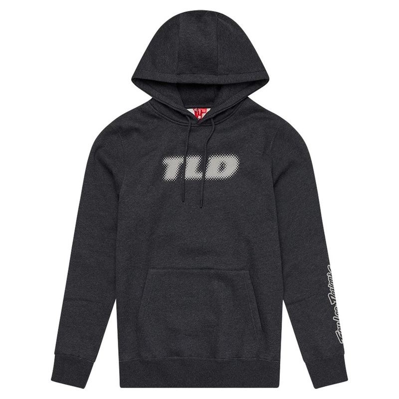 TROY LEE DESIGNS 2025 STAMP HOODIE GREY HEATHER SMALL