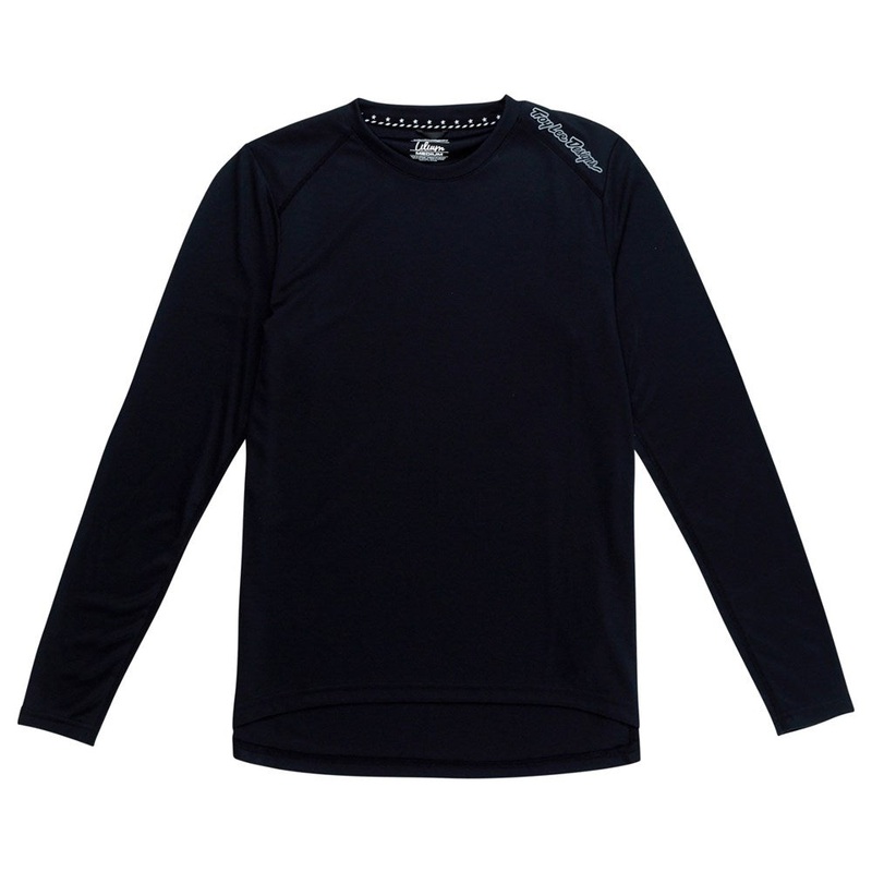 TROY LEE DESIGNS 2025 WOMENS LILIUM L/S MTB JERSEY MONO BLACK X-SMALL