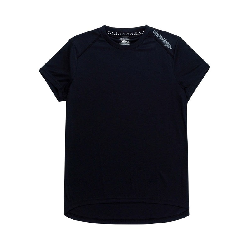 TROY LEE DESIGNS 2025 WOMENS LILIUM S/S MTB JERSEY MONO BLACK SMALL