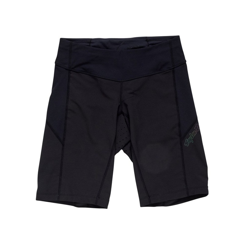 TROY LEE DESIGNS 2025 WOMENS LUXE MTB SHORTS SHELL SOLID BLACK SMALL
