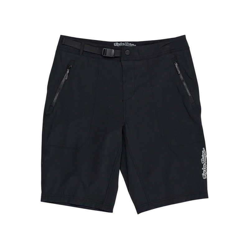 TROY LEE DESIGNS 2025 YOUTH SKYLINE TRAIL MTB SHORTS SHELL MONO BLACK Y-22