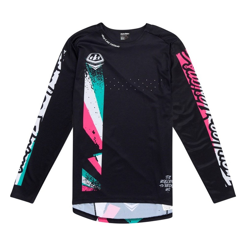 TROY LEE DESIGNS 2025 YOUTH SPRINT JERSEY FULL PULL BLACK Y-XSMALL