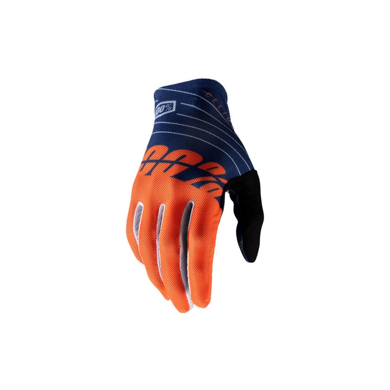 100% Percent Celium MTB Bike Gloves BLUE / WHITE SMALL