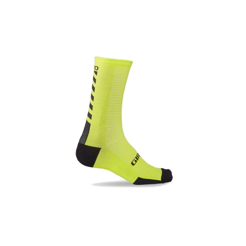 Giro HRC Plus Grip MTB Cycling Winter Socks LIME/BLACK LARGE