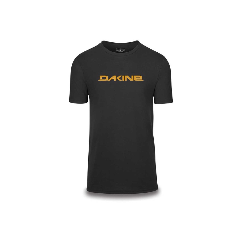 Dakine Da Rail Short Sleeve Tech Tee Shirt BLACK/YELLOW SMALL