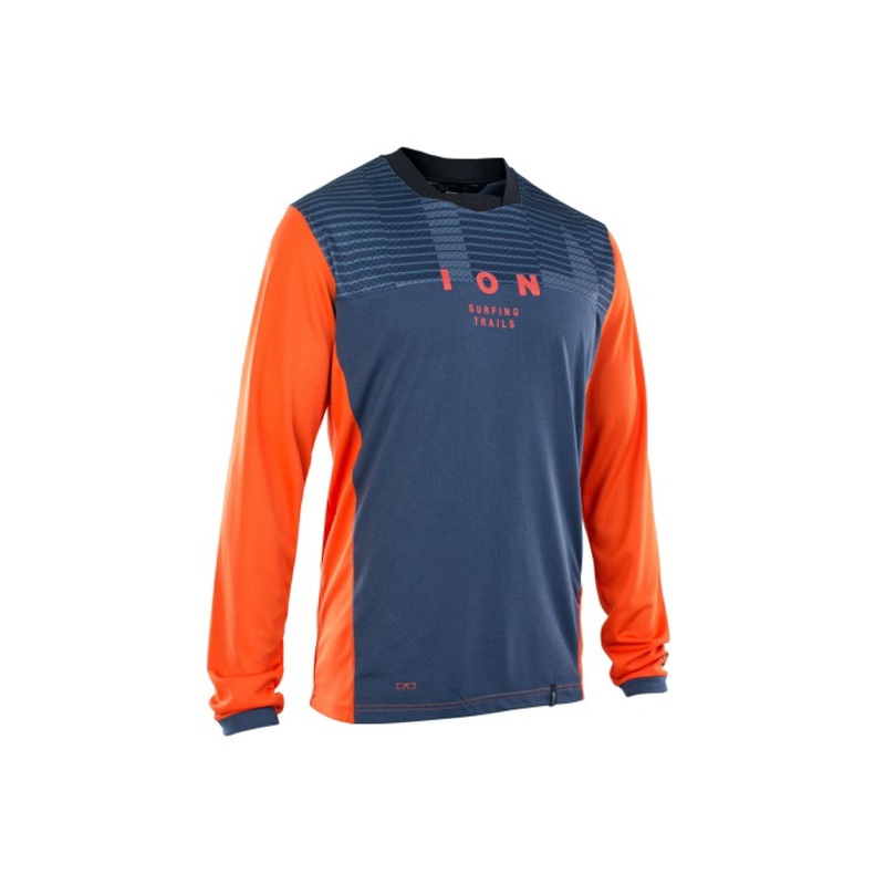 ION 2021 Scrub Mesh Long Sleeve MTB T-Shirt WHITE X-LARGE