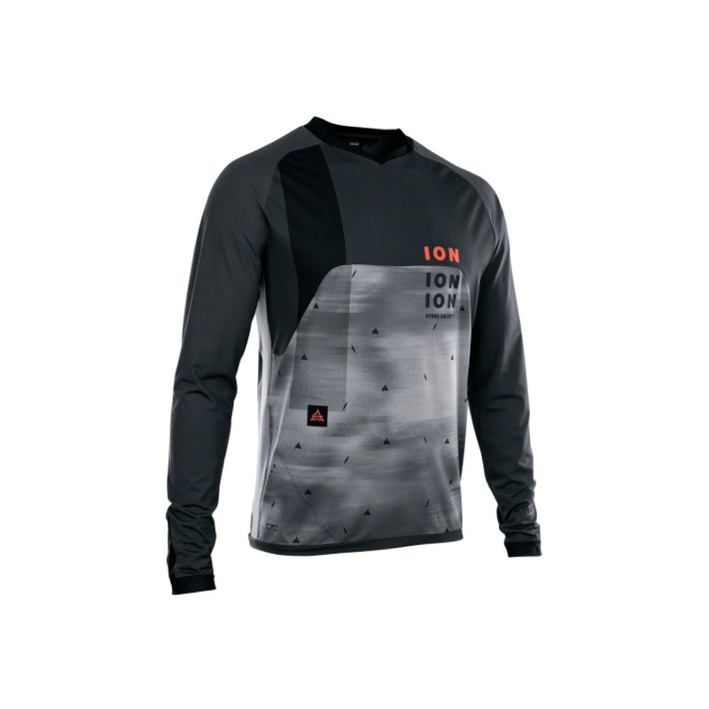 ION 2021 Traze Vent Long Sleeve MTB T-Shirt BLACK MEDIUM