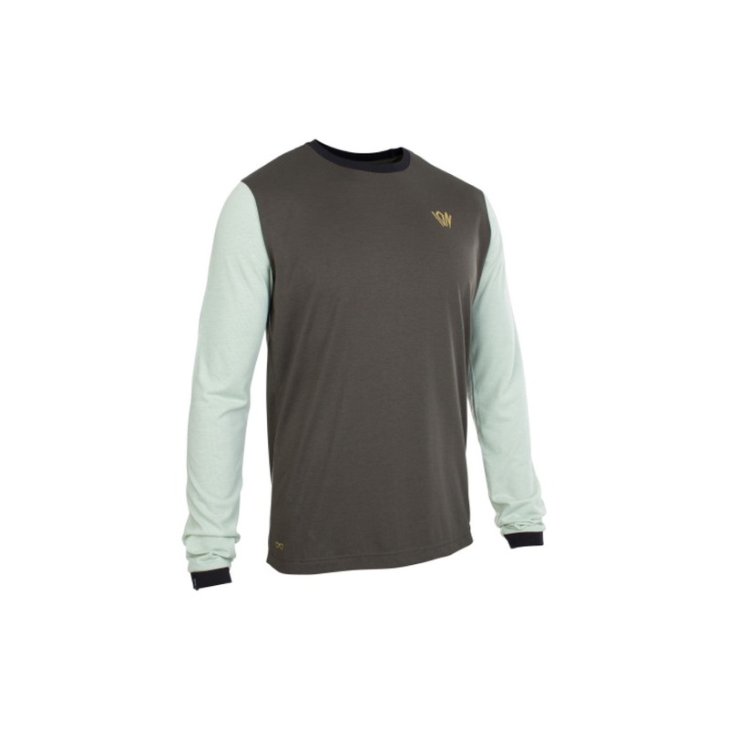 ION Seek AMP Long Sleeve MTB Jersey ROOT BROWN SMALL