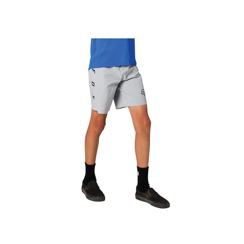 FOX Racing 2021 Youth Flexair MTB Shorts STEEL GRAY 22
