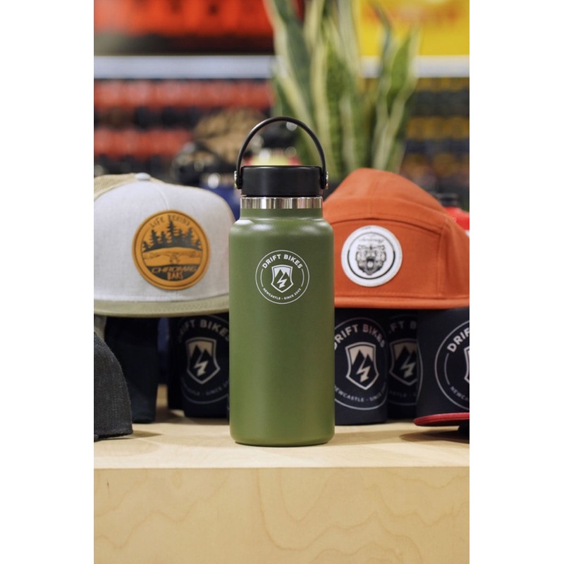 Hydro Flask X Drift 32oz (946ml) Wide Mouth Drink Bottle – Olive