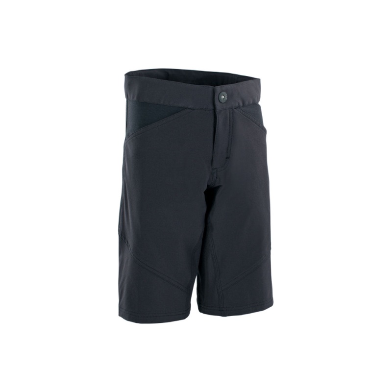 ION 2021 YOUTH Scrub AMP MTB Shorts BLACK SMALL