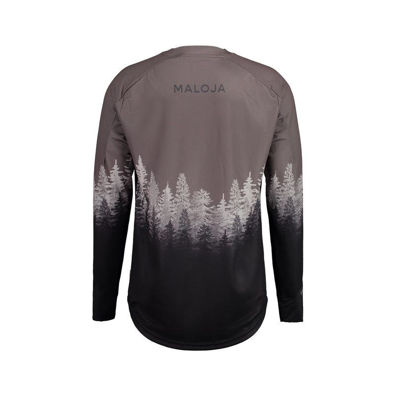 Maloja Men’s LEBERMOOSM Long Sleeve Jersey STONE MULTI LARGE
