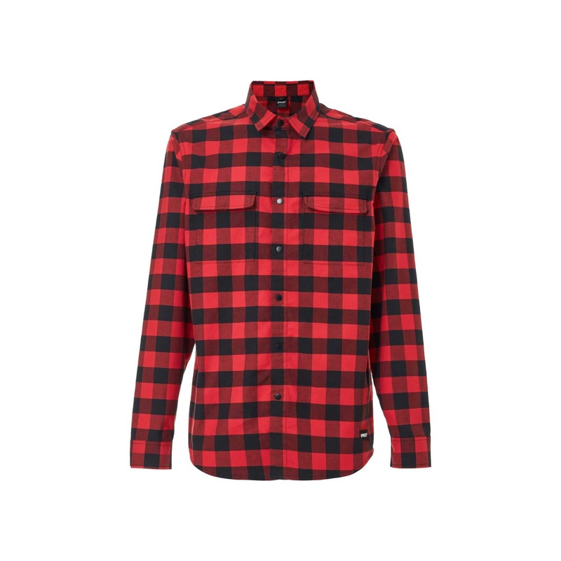 Oakley Checkered Ridge Long Sleeve Jersey RED LINE X-LARGE