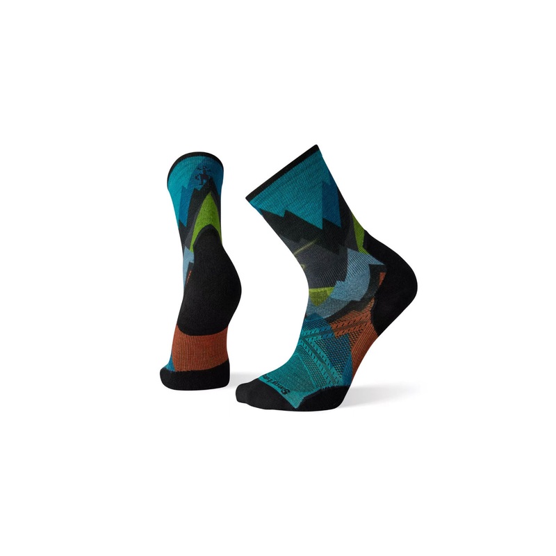 Smartwool PhD Pro Endurance Print Crew Socks BRIGHT BLUE X-LARGE