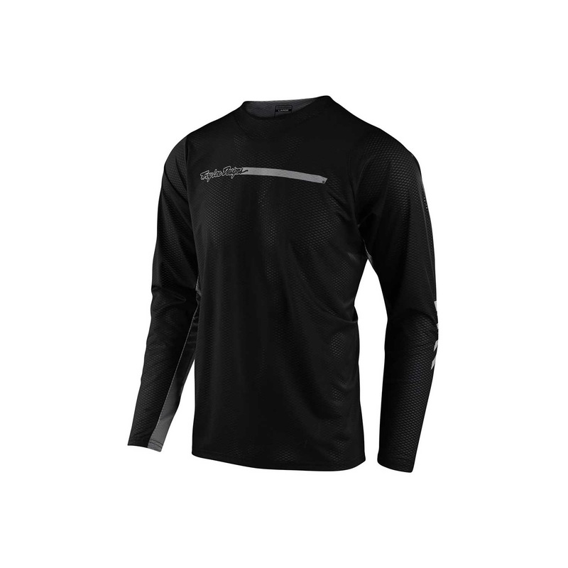 Troy Lee Designs 2021 Skyline Air Long Sleeve MTB Jersey CHANNEL BLACK SMALL