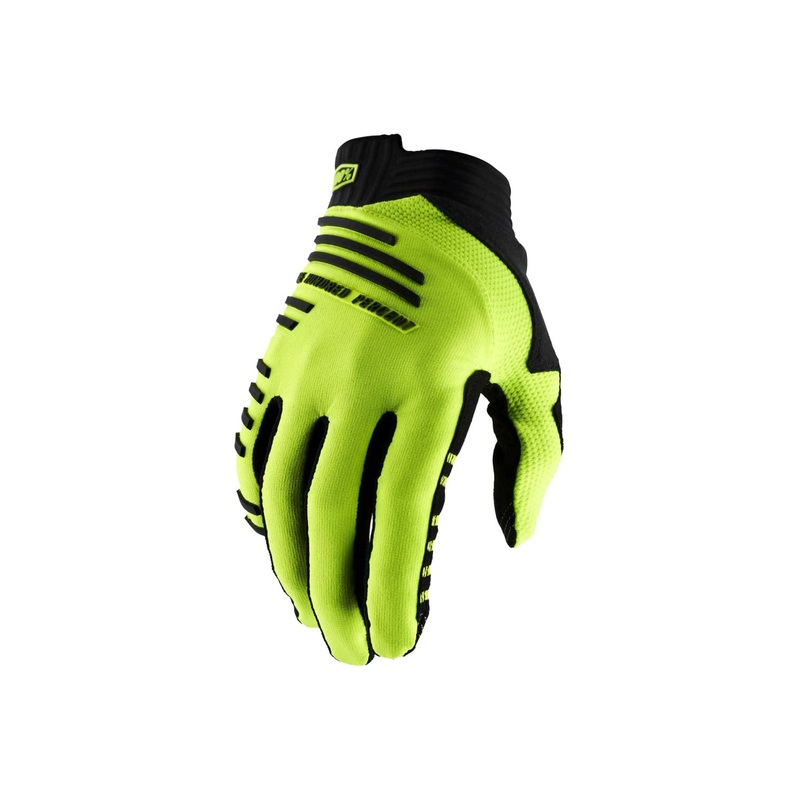 100% R-Core MTB Gloves FLUO YELLOW SMALL