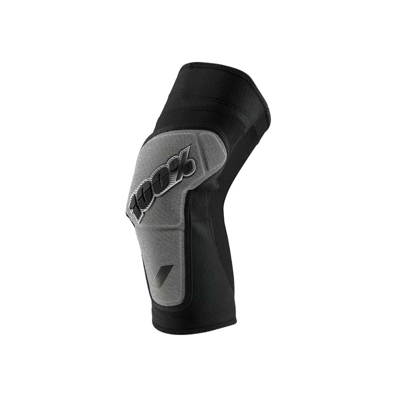 100% RIDECAMP KNEE GUARD BLACK/GREY SMALL