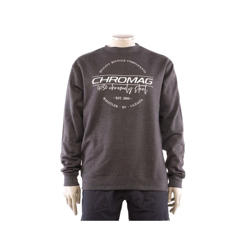 CHROMAG 4130 L/S CREW CHARCOAL/HEATHER M