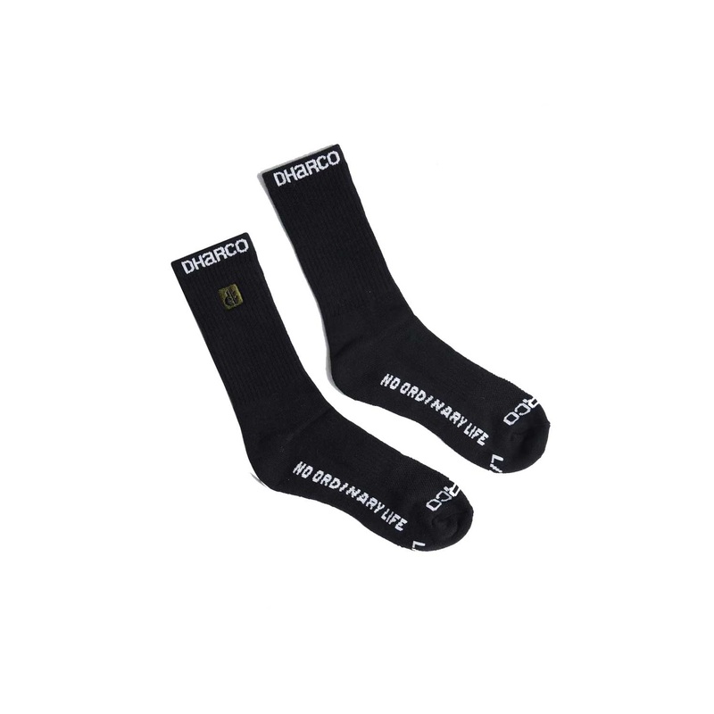 DHARCO 2025 Crew Socks BLACK YOUTH